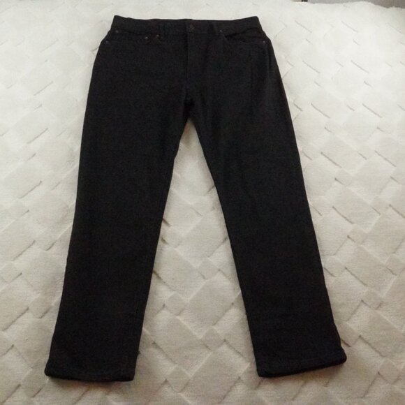 Lucky Brand 223 Straight Leg Jean mens 34x30 Black Denim - Picture 1 of 12